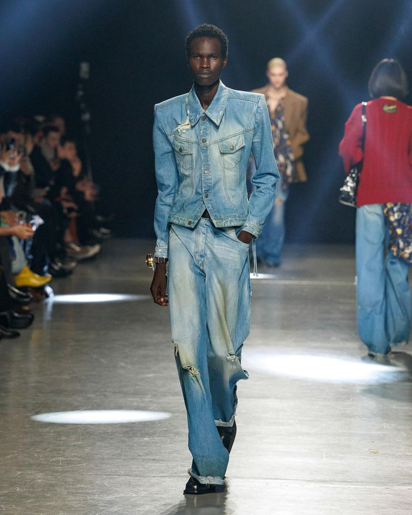 ミストレアス　Deformation Cropped Denim Jacket ミストレアス Deformation Cropped Denim Jacket Crop Denim Jacket